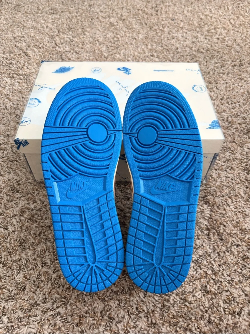 Travis Scott Jordan 1 Fragment Sail! Brand New Size 10.5!!